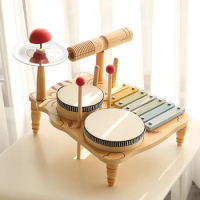 Kids Drum Set for Toddlers Preschool Educational Baby Musical Toys Birthday Gifts Musical Instruments Set Xylophone Tambourine