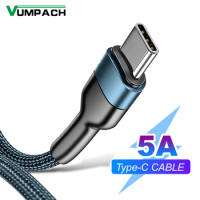 Fast usb c 5A type c cable Fast Charging Data Cord Charger usb cable c For Samsung s21 s20 A51 xiaomi mi 10 redmi note 9s 8t