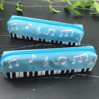 School Stationery Pen Bag Oxford Cloth Musical Note Piano Pouch Piano Note Pencil Bag Student Pencil Case Musical Pencil Cases