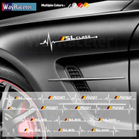 2 Pcs Reflective Vinyl Decal Germany Flag Window Sticker For Mercedes Benz SL Class R129 R230 R231 R232 SL500 SL63 SL55 SL65