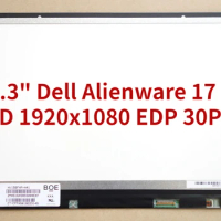 17.3" Laptop Matrix LED LCD Screen For Dell Alienware 17 R3 For Dell DP/N 040PW3 40PW3 FHD 1920x1080 FHD EDP 30Pins Replacement