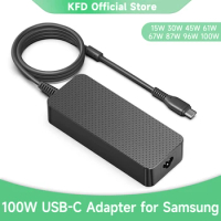 KFD USB-C PD 3.0 100W Charger for Samsung Galaxy Book Pro 360, Samsung-Galaxy Book Go LTE Samsung-Chromebook 90W 65W