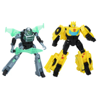 【TRANSFORMERS 變形金剛】《變形金剛：地球火種》(太空合體金剛大黃蜂與茉•馬爾多可動人偶)