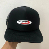 topi pria quiksilver original griff trucker cap blak new