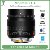 TTArtisan 50mm F1.4 ASPH Full Fame Lens for Leica M-Mount Cameras Like Leica M-M M240 M3 M6 M7 M8 M9 M9p M10