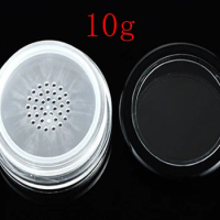 1500pcs/lot 10g Loose powder jar with rotating sifter isolation box Empty powder container tins cosmetic makeup powder puff box