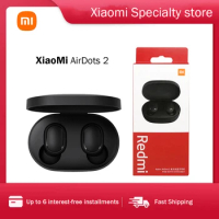 Original Xiaomi Redmi Airdots 2 Fone Bluetooth Earphone Wireless Headphones Fone de ouvido Bluetooth Mi Wireless Earbuds 10 Pcs