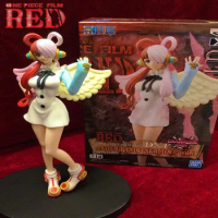 Original Bandai Banpresto One Piece UTA Anime Figure Dxf Film Red vol.1 Shanks Daughter Uta Sanji Action Figurine Model Toy Gift