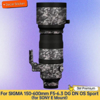 For SIGMA 150-600mm F5-6.3 DG DN OS Sport for SONY E Mount Lens Sticker Protective Skin Decal Film Anti-Scratch Protector Coat