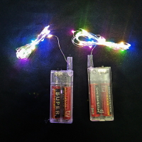 LED發光兩節電池盒3米燈線 網紅熱賣波波球燈串配件發光玩具廠家