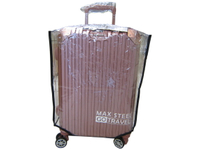 ~雪黛屋~ MAX-STELL 20吋行李箱防護套防水套雨衣套不黏箱高透明加厚防水PVC材質MGC6(小)