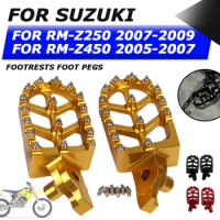 For Suzuki RM-Z250 RM-Z450 RM-Z 250 RMZ 450 RMZ250 RMZ450 Motorcycle Accessories Footrests Footpegs Foot Rests Pegs Pedal Parts
