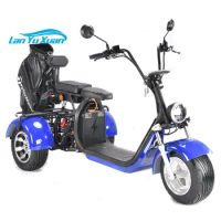 Approved 60V 1500W 3 Wheel Electric Golf Cart Buggy Scooter /Road Legal 3 wheeler mini size wide fat tire electric scooter