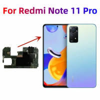 Original Unlocked Motherboards For Xiaomi Redmi Note 11 Pro Mainboard With Chips Note11 Pro Logic Board 128GB/256GB CN Version