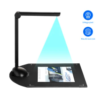 Document Book Camera Scanner 8MP HD High-Definition A3 Scanning USB Port LED Light OCR Function Compatible with Windows