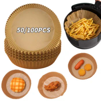 Air fryer liners Paper Disposable Non-stick Paper For Air Fryer Microwave Oven Pan Oilproof Baking Mat Kitchen Baking Tools