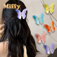Miffy - Jepit Rambut Glossy Motif Kupu Kupu Jedai Hair Claw Gradasi