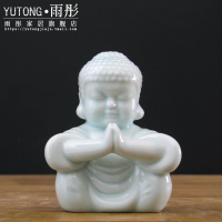 景德鎮手工影青瓷佛像飾品中式陶瓷擺件[手做瓷]小佛景德鎮陶瓷佛