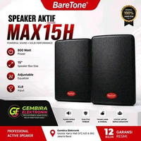 Paket Speaker 15 inch aktif Baretone MAX15H 1600 watt Original