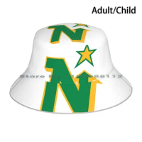 Minnesota North Stars Vintage Logo Bucket Hat Sun Cap Minnesota North Stars Usa America Canada Playoffs Vintage Hockey Old