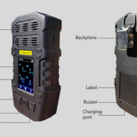 6 in1 gas analyzer, portable multi gas detector, gas leak alarm for biogas ch4 co h2 co2 so2 h2s nh3