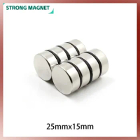 1/2/5/10Pcs 25x5mm 25x10mm 25x15mm 25x20mm Round Strong Powerful Magnets N35 Neodymium Magnet Disc Permanent Magnets