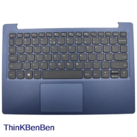 US English Blue Keyboard Upper Case Palmrest Shell Cover For Lenovo Ideapad 130S S130 11 11IGM 120S 11IAP Winbook 5CB0R61258