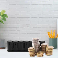 Euro Coin Storage Box Dustproof Portable Spring Design Container Coin Holder Case Coin Storage Tray For Car Truck Van Sorter