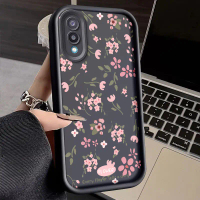 Sarung Telefon, Untuk Samsung Galaxy A02 / Samsung Galaxy M02, Reka Bentuk Bunga Merah Jambu Cantik
