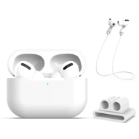 wholesale 500set/lot 3 in 1 Case Protective Silicone Cover Skin for Airpods 3 pro Bluetooth Earphone Case Accessories