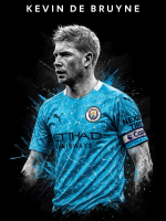 โปสเตอร์ Kevin De Bruyne เควิน เดอ บรอยน์ Manchester City แมนเชสเตอร์ซิตี้ นักฟุตบอล Poster รับทำ โป