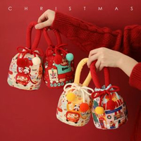 全城熱賣 - 聖誕蘋果袋平安夜小禮品糖果手提袋包裝包裝袋禮物耶誕節限定袋子