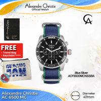Alexandre Christie Pria AC 6500 MC AC 6500 AC6500MC Silver Black