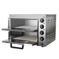 ITOP Electric 2 Layer Pizza Ovens Stainless Steel Pizza Making Machine Commercial Kitchen Equipment