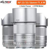 VILTROX 23mm 33mm 56mm F1.4 Canon Lens EF-M Mount STM Autofocus APS-C Lens For Canon EOS-M Mount M50 Mark II M200 M10 M3 M5 M50