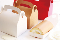 【GK02】3組大號瑞士捲提盒 烘焙包裝 手提盒 生乳捲盒 奶凍捲盒 甜甜圈盒 磅蛋糕包裝盒 點心盒 包裝盒 蛋糕捲盒 毛巾捲蛋糕盒 水果卷盒 禮物盒子