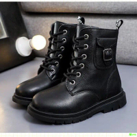 Giày boot bé gái cổ cao cá tính