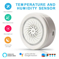 WiFi Siren Temperature Humidity Alarm Sensor for Alexa Echo Google Home
