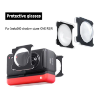 2pcs Protective Lens Cover Adhesive Panoramic Camera Protective Lens Cap Camera Protector for Insta360 Shadow Stone ONE RS/R