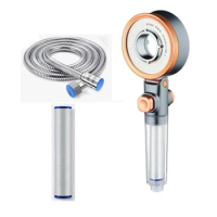 Shower Head With Hose&amp;Filter,Water-Saving High-Pressure Shower Head,Massage SPA Hand Shower,Double-Sided Shower Head