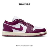 Sepatu Sneakers Wanita NIKE AIR JORDAN 1 LOW 'BORDEAUX' DC0774161 ORIGINAL 36.5