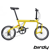 Birdy NewClassic 8速18吋鋁合金經典圓管摺疊單車小折-閃耀黃(圓管鳥 鳥車經典)