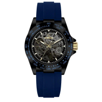 【RICHARD RICH】愛時 RR 海軍上將系列 湛藍縷空錶盤自動機械氟矽膠腕錶(雙面鏤空機械錶)