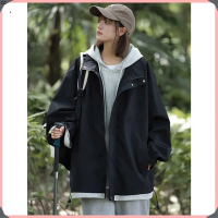 CC Áo bomber Unisex nam nữ đều mặc được phối Layer - Áo khoác chất vải gió dù 2 lớp phối Layer nỉ si