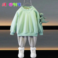 spring autumn boys hoodies kids sweatshirt clothes baby clothing fashion Carry dinosaur doll 3D toy 2-12yrs