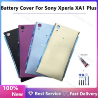 5.5" Back Housing Cover Case For Sony Xperia XA1 Plus Glass Rear Battery Door With Adhesive for Xperia XA1 Plus Replacement