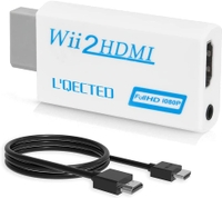 【日本代購】LQECTED Wii To HDMI 轉換適配器 (附帶1.5米 HDMI連接線 Wii專用HDMI 轉換器