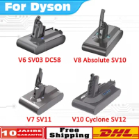6000mAh for Dyson V6 V7 V8 V10 Rechargeable Bateria SV10 SV11 SV12 SV09 Vacuum Cleaner Battery DC58 Battery for Sony Battery Cel