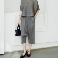 6211 One Size (45-75kg) Summer Pleated Casual Style Loose All-Match Hip-Hop Harem Pants Cropped Pant