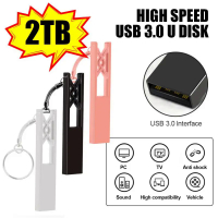 2TB Pendrive 1TB Memory Stick โลหะ Usb 3.0แฟลชไดรฟ์ฟรี Key Ring ไดรฟ์ปากกา128Gb U Stick สำหรับ Steam Deck PC แท็บเล็ต